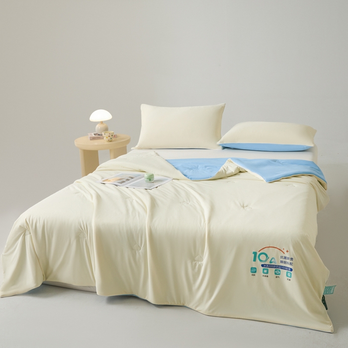 91家纺网 家纺一手货源 找家纺 宝士康家纺 2025春夏新款10A抗菌凉感丝夏被夏凉被空调被 米兰兰