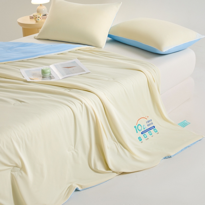 91家纺网 家纺一手货源 找家纺 宝士康家纺 2025春夏新款10A抗菌凉感丝夏被夏凉被空调被 米兰兰