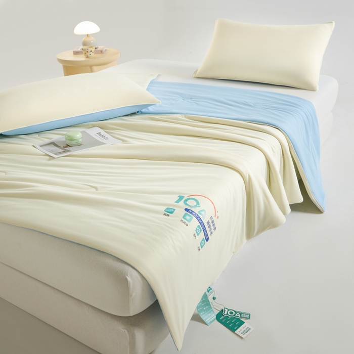 91家纺网 家纺一手货源 找家纺 宝士康家纺 2025春夏新款10A抗菌凉感丝夏被夏凉被空调被 米兰兰