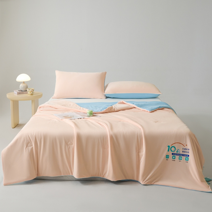 91家纺网 家纺一手货源 找家纺 宝士康家纺 2025春夏新款10A抗菌凉感丝夏被夏凉被空调被 玉兰啵啵