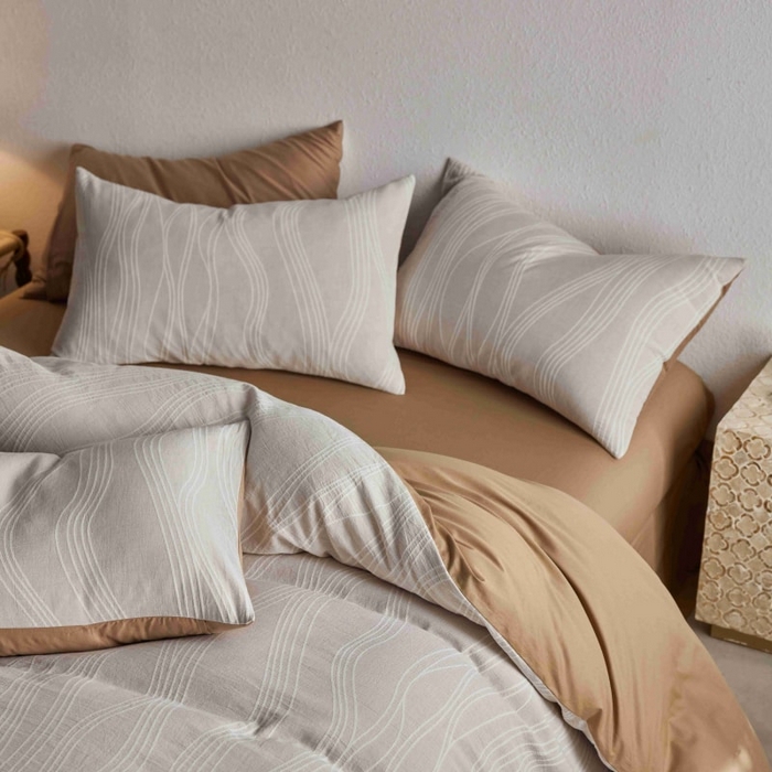 91家纺网 家纺一手货源 找家纺 2025新款全棉纯棉色织提花四件套（艾薇） 艾薇—慕斯卡