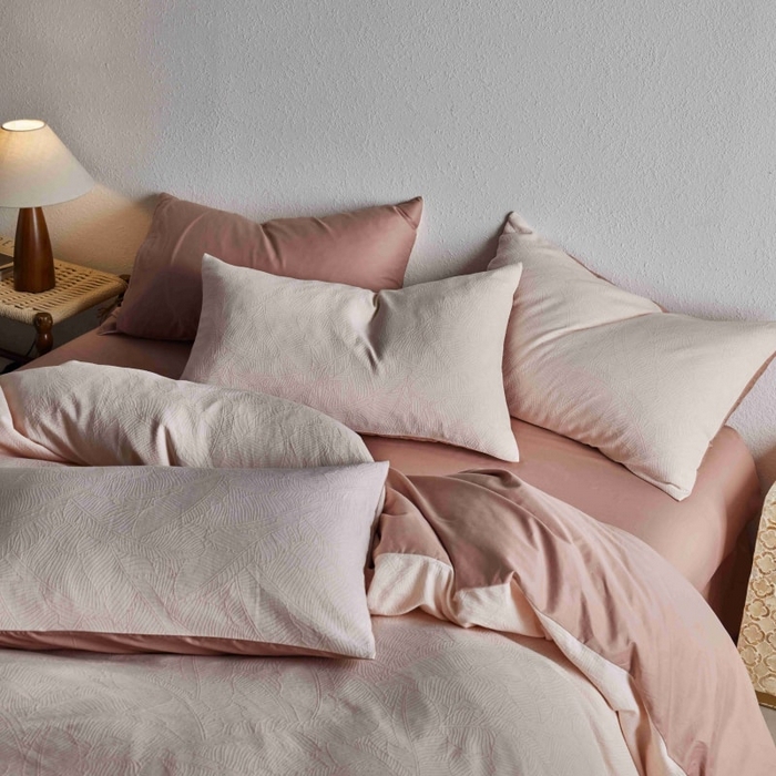 91家纺网 家纺一手货源 找家纺 （总）2025新款全棉纯棉色织提花四件套（艾薇）