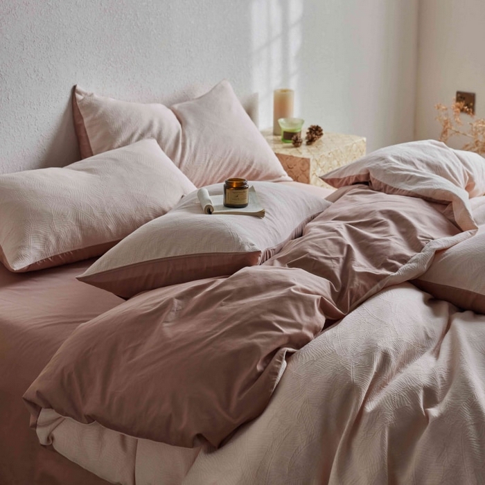 91家纺网 家纺一手货源 找家纺 （总）2025新款全棉纯棉色织提花四件套（艾薇）