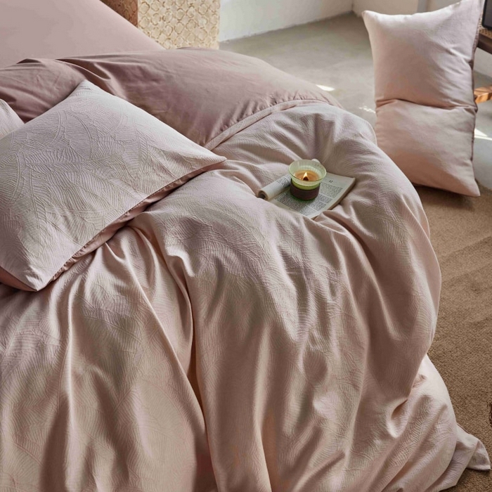 91家纺网 家纺一手货源 找家纺 （总）2025新款全棉纯棉色织提花四件套（艾薇）