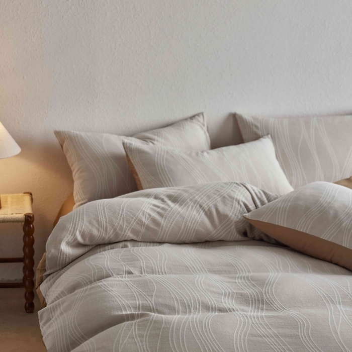 91家纺网 家纺一手货源 找家纺 2025新款全棉纯棉色织提花四件套（艾薇） 艾薇—慕斯卡