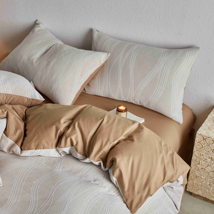 91家纺网 家纺一手货源 找家纺 2025新款全棉纯棉色织提花四件套（艾薇） 艾薇—慕斯卡