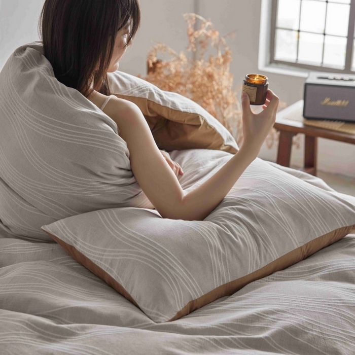 91家纺网 家纺一手货源 找家纺 2025新款全棉纯棉色织提花四件套（艾薇） 艾薇—慕斯卡