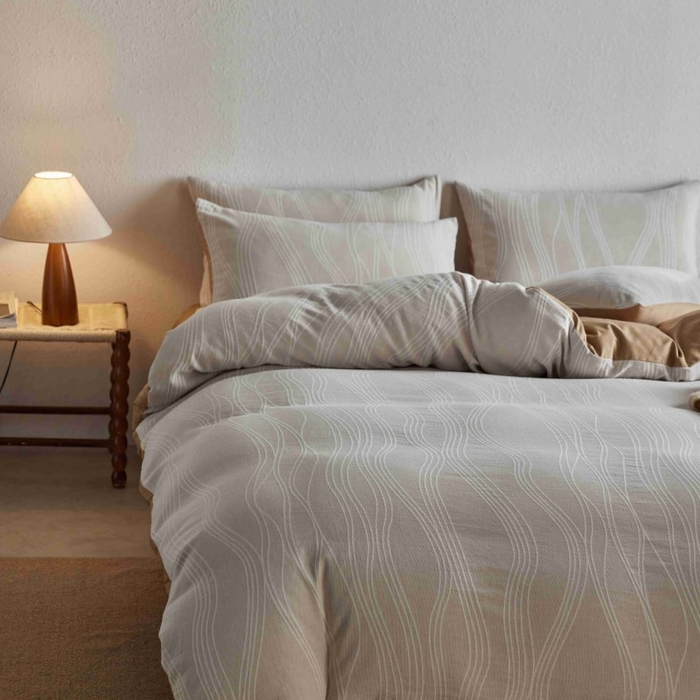 91家纺网 家纺一手货源 找家纺 2025新款全棉纯棉色织提花四件套（艾薇） 艾薇—慕斯卡