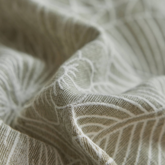 91家纺网 家纺一手货源 找家纺 2025新款全棉纯棉色织提花四件套（艾薇） 艾薇—亚特绿