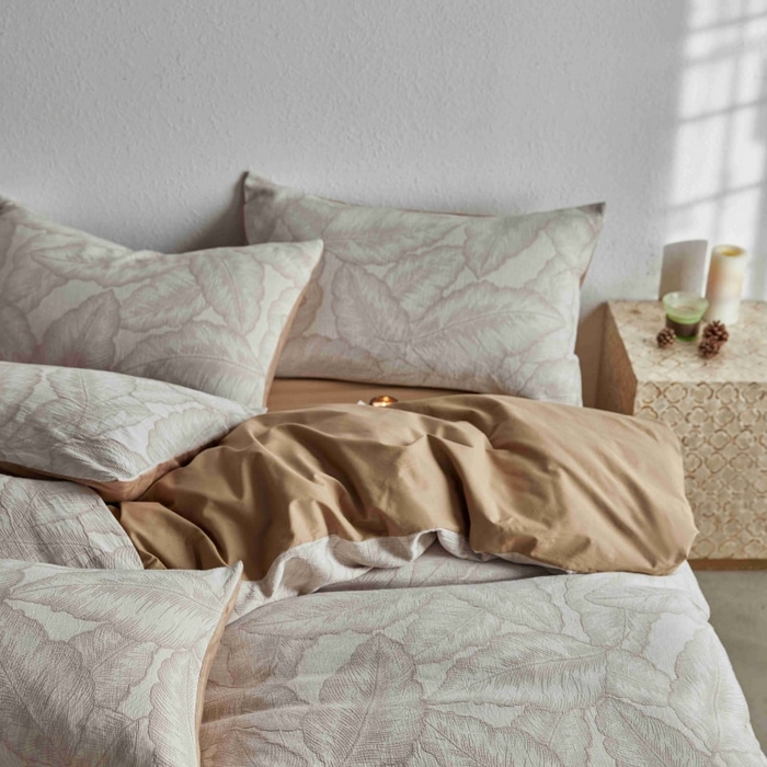 91家纺网 家纺一手货源 找家纺 2025新款全棉纯棉色织提花四件套（艾薇） 艾薇—月魄黄