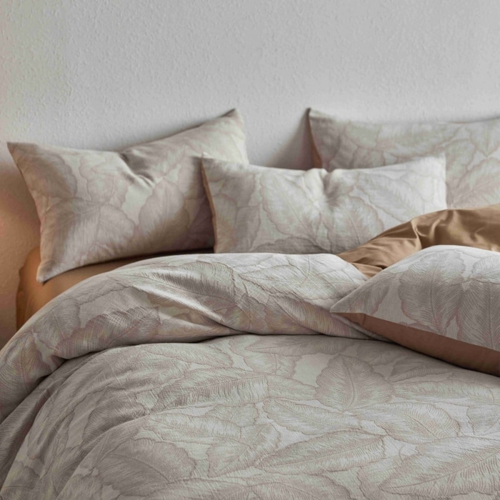 91家纺网 家纺一手货源 找家纺 2025新款全棉纯棉色织提花四件套（艾薇） 艾薇—月魄黄