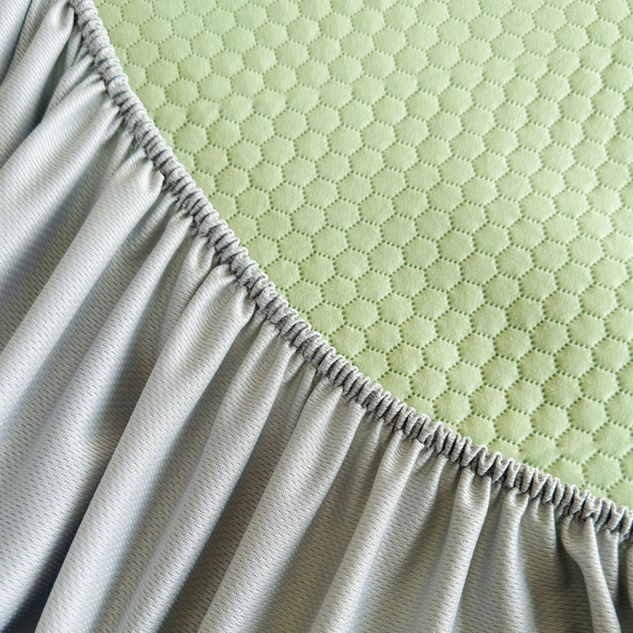 91家纺网 家纺一手货源 找家纺 柏薇 2025春夏新款5D席豆豆床笠款凉席席子 轻奢-绿