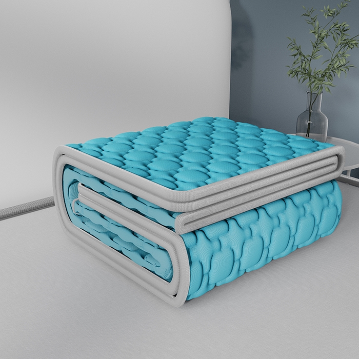 91家纺网 家纺一手货源 找家纺 世纪绒品 2026新款A类凉感小冰川冰丝乳胶凉席床笠加厚12mm 墨绿-床席款