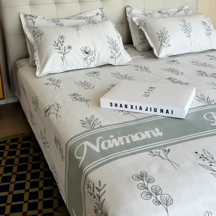 91家纺网 家纺一手货源 找家纺 麦瑞家纺 2025新款老粗布系列单品套件 花意