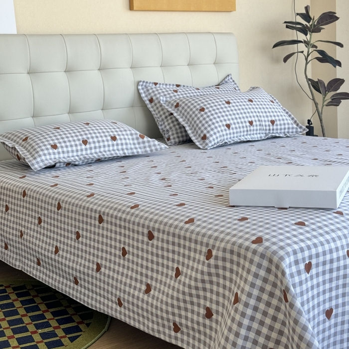 91家纺网 家纺一手货源 找家纺 麦瑞家纺 2025新款老粗布系列单品套件 格语