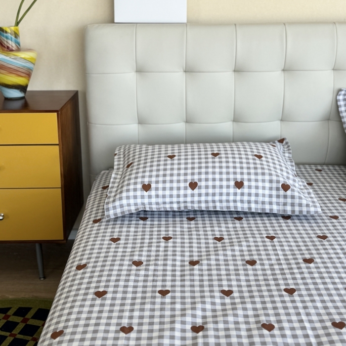 91家纺网 家纺一手货源 找家纺 麦瑞家纺 2025新款老粗布系列单品套件 格语