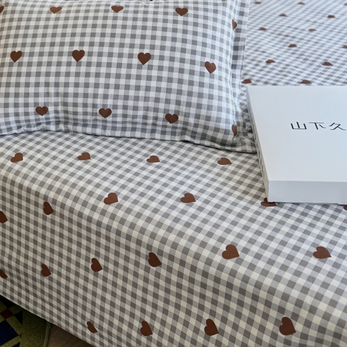 91家纺网 家纺一手货源 找家纺 麦瑞家纺 2025新款老粗布系列单品套件 格语