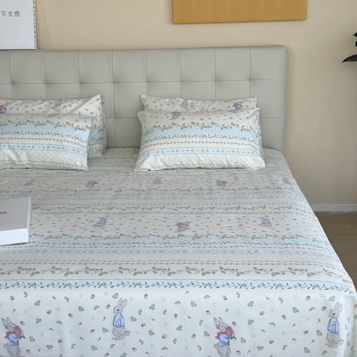 91家纺网 家纺一手货源 找家纺 麦瑞家纺 2025新款老粗布系列单品套件 爱丽丝