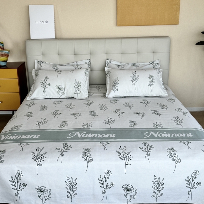 91家纺网 家纺一手货源 找家纺 麦瑞家纺 2025新款老粗布系列单品套件 花意