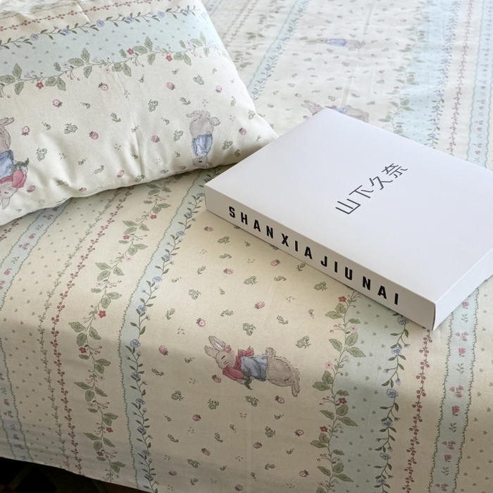 91家纺网 家纺一手货源 找家纺 麦瑞家纺 2025新款老粗布系列单品套件 爱丽丝