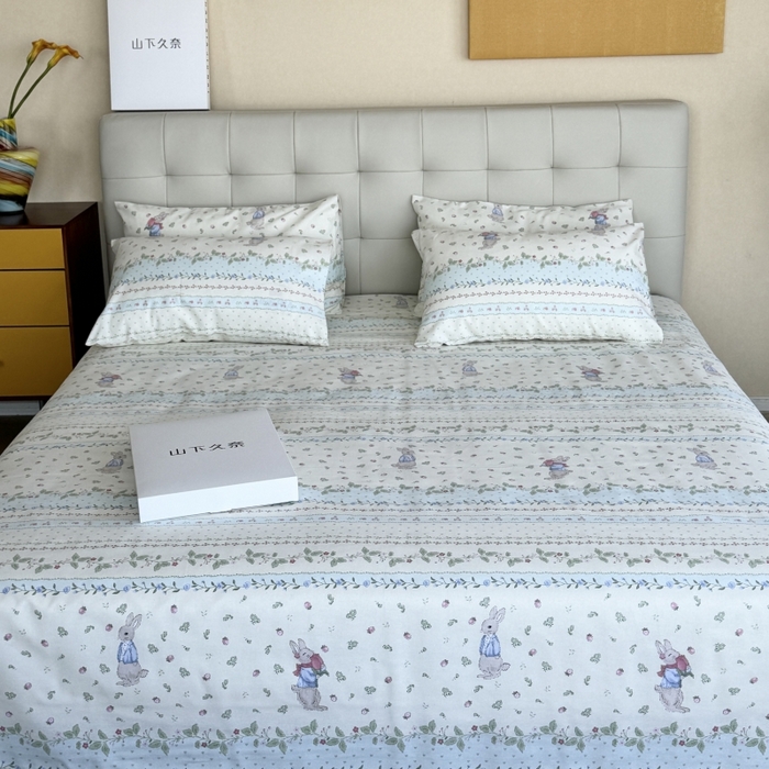 91家纺网 家纺一手货源 找家纺 麦瑞家纺 2025新款老粗布系列单品套件 爱丽丝