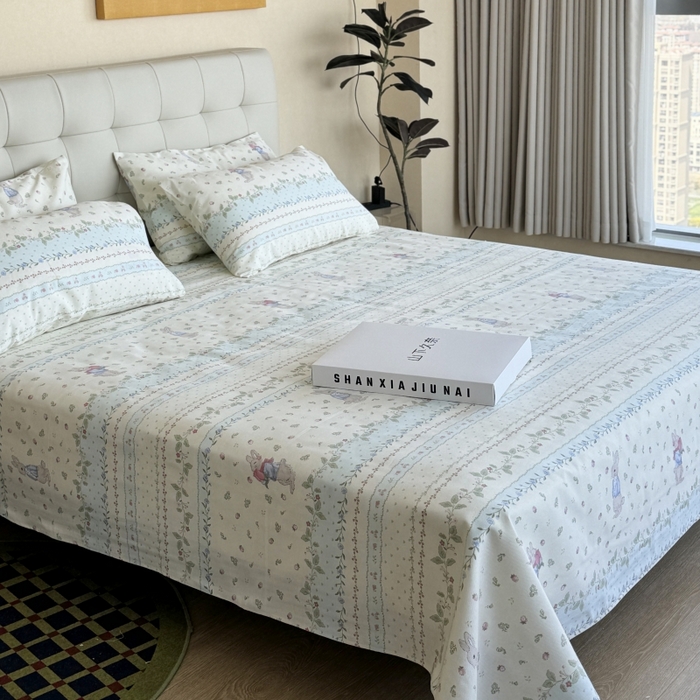 91家纺网 家纺一手货源 找家纺 麦瑞家纺 2025新款老粗布系列单品套件 爱丽丝