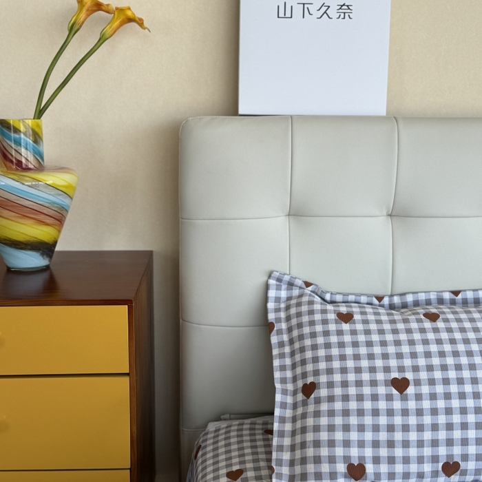 91家纺网 家纺一手货源 找家纺 麦瑞家纺 2025新款老粗布系列单品套件 格语