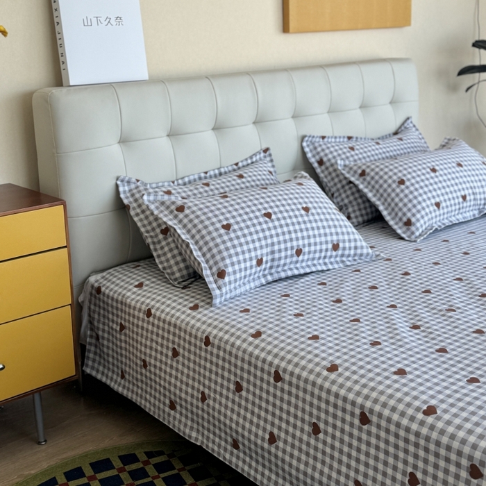 麦瑞家纺 2025新款老粗布系列单品套件 格语