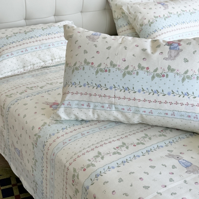 91家纺网 家纺一手货源 找家纺 麦瑞家纺 2025新款老粗布系列单品套件 爱丽丝