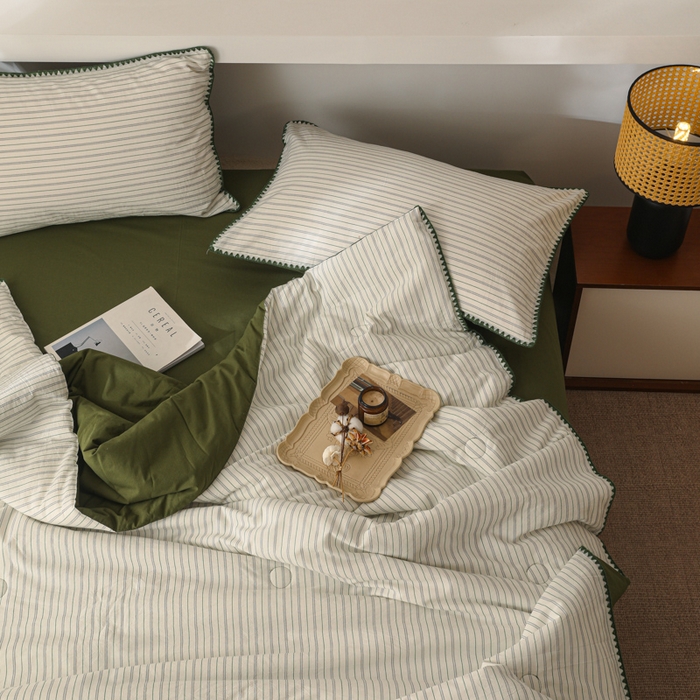 91家纺网 家纺一手货源 找家纺 （总）简宜家居（朝初家纺） 2025春夏新款全棉纯棉贝壳边水洗棉夏被夏凉被空调被