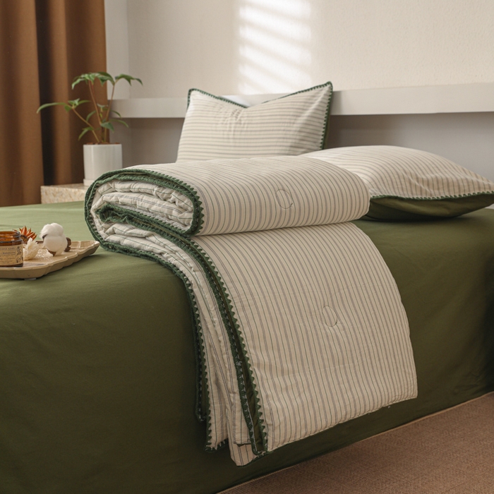 91家纺网 家纺一手货源 找家纺 （总）简宜家居（朝初家纺） 2025春夏新款全棉纯棉贝壳边水洗棉夏被夏凉被空调被