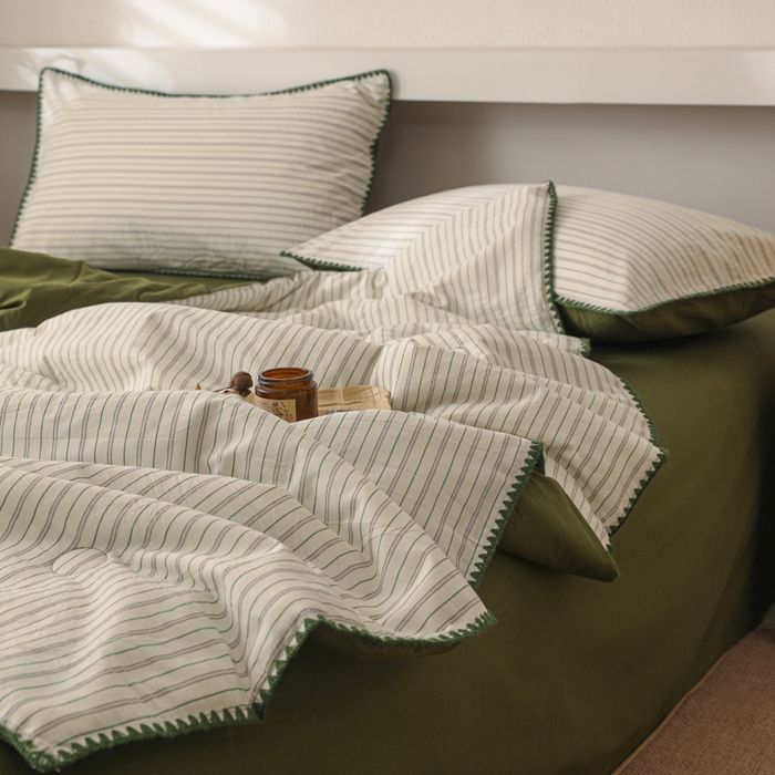 91家纺网 家纺一手货源 找家纺 （总）简宜家居（朝初家纺） 2025春夏新款全棉纯棉贝壳边水洗棉夏被夏凉被空调被