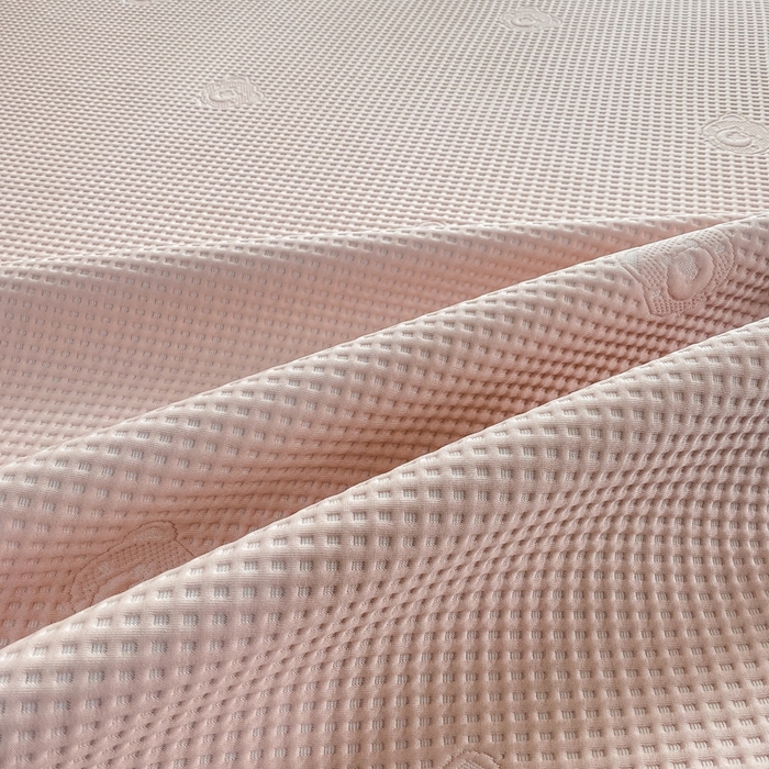 91家纺网 家纺一手货源 找家纺 （总）欧邦 2025春夏新款5A抗菌华夫格凉感冰豆床笠款凉席席子-小熊系列