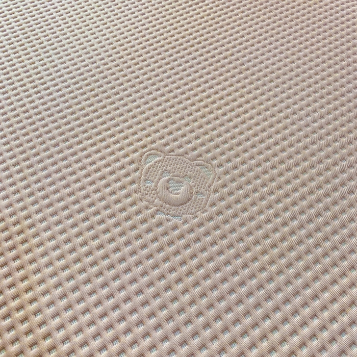 91家纺网 家纺一手货源 找家纺 （总）欧邦 2025春夏新款5A抗菌华夫格凉感冰豆床笠款凉席席子-小熊系列