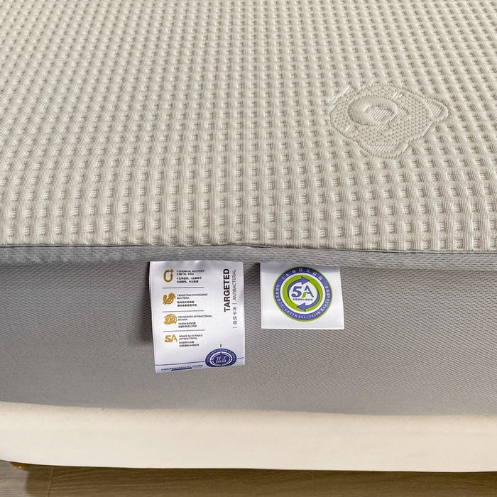 91家纺网 家纺一手货源 找家纺 欧邦 2025春夏新款5A抗菌华夫格凉感冰豆床笠款凉席席子-小熊系列 小熊-浅卡其