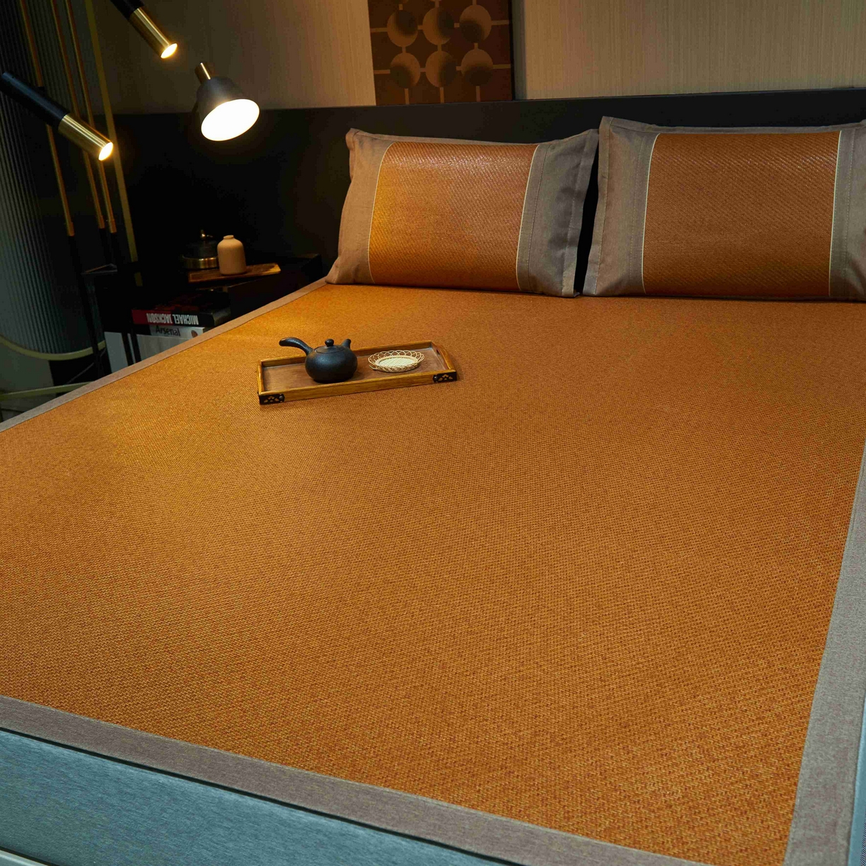 91家纺网 家纺一手货源 找家纺 （总）青雅席业 2025新款双面两用古典印尼藤席子凉席