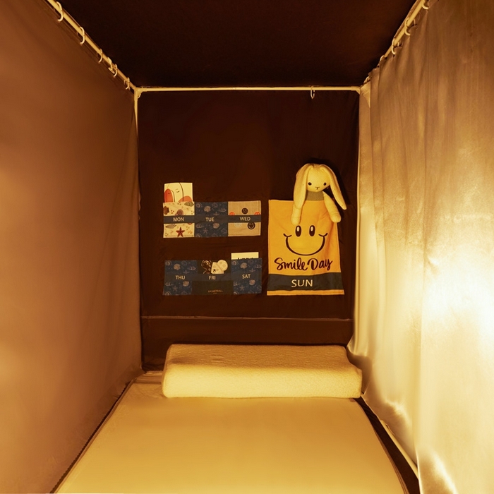 91家纺网 家纺一手货源 找家纺 宅部落 2025新款学生床帘宿舍上下铺床帘式印花强遮光学生蚊帐-印花系 哈士奇