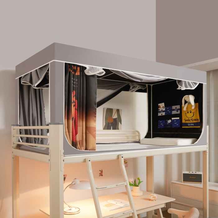 91家纺网 家纺一手货源 找家纺 宅部落 2025新款学生床帘宿舍上下铺床帘式印花强遮光学生蚊帐-印花系 篮球火