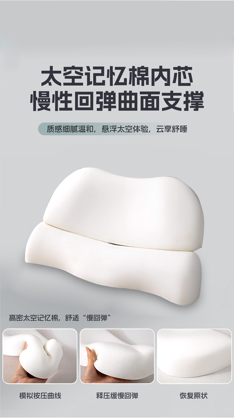 91家纺网 家纺一手货源 找家纺 （总）九州枕芯 2025新款减压护颈记忆枕