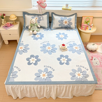 花言狐语 2025新款印花真冰藤冰凉席 花语 