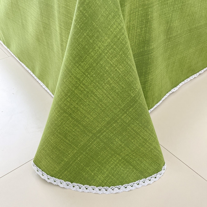 91家纺网 家纺一手货源 找家纺 新印象  2025新款花边老粗布床单款床笠款三件套倾城-绿