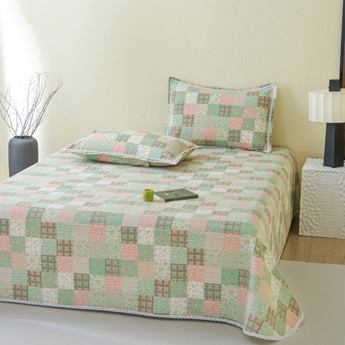 91家纺网 家纺一手货源 找家纺 （总）萌宝老粗布毛绒玩具 2025新款原棉老粗布印花床单系列细纱帆布软凉席三枚段条花边款