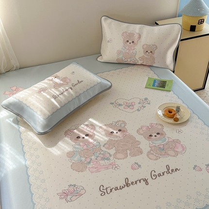 美乐迪家纺 2025新款碳光凉感冰丝席 三只熊