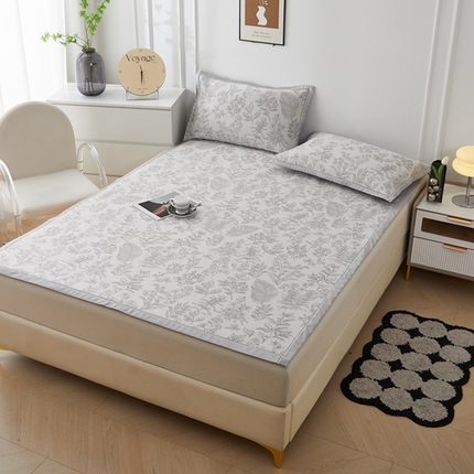 91家纺网 家纺一手货源 找家纺 （总）曲宿家纺 2025新款A类高分子色织提花软凉席系列