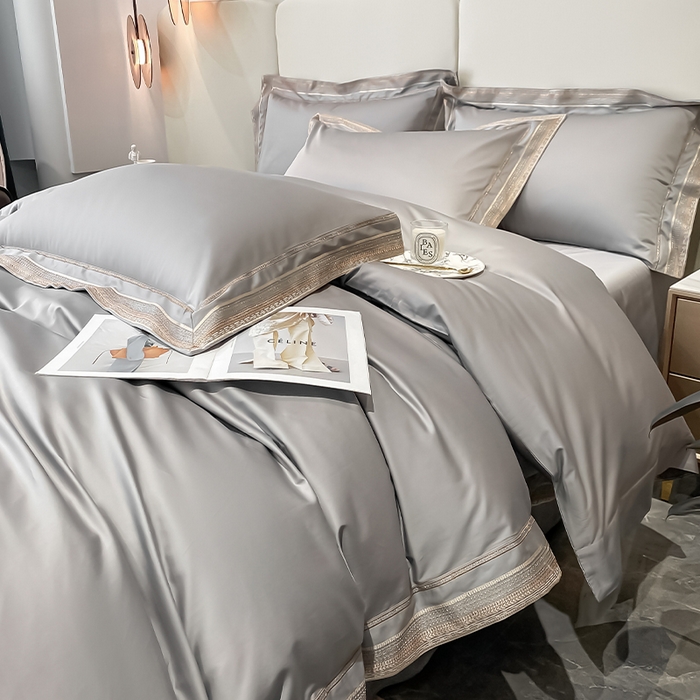 91家纺网 家纺一手货源 找家纺 （总）瑞驰家纺 2025新款长绒棉纯棉绣花四件套--千寻系列