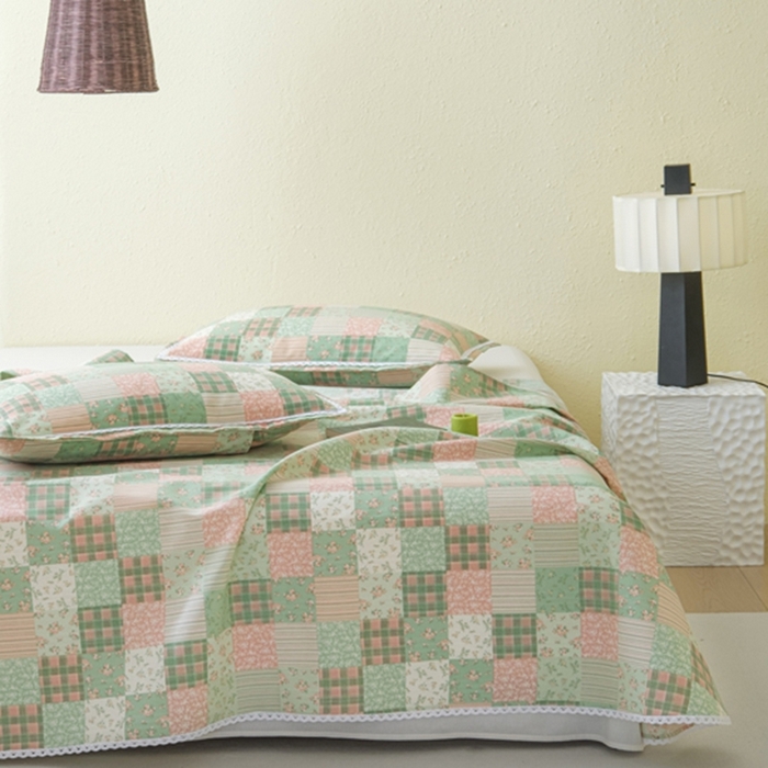 91家纺网 家纺一手货源 找家纺 （总）萌宝老粗布毛绒玩具 2025新款原棉老粗布印花床单系列细纱帆布软凉席三枚段条花边款