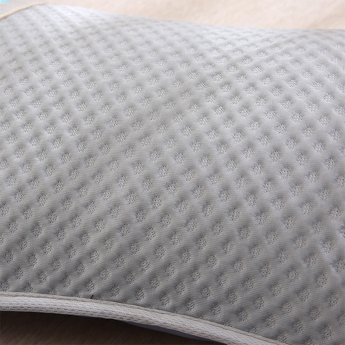 91家纺网 家纺一手货源 找家纺 纽乐家纺 2025夏季夏凉茶香枕头冰丝凉感华夫格凉豆豆茶叶茉莉花枕头枕芯 冰丝华夫格茶香枕-灰色 35x55cm/只