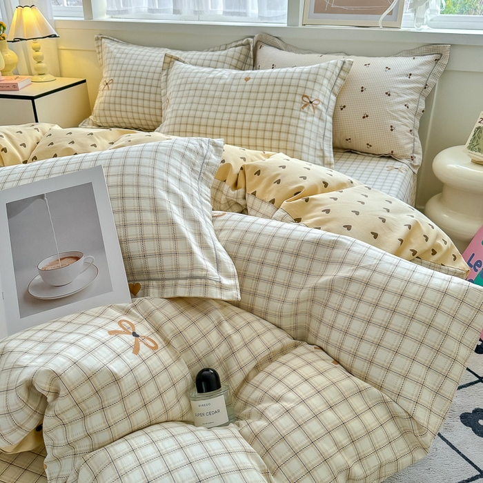 91家纺网 家纺一手货源 找家纺 红粉佳人家纺 2025春夏新款A类全棉纯棉12868纯棉单被套 极简主义