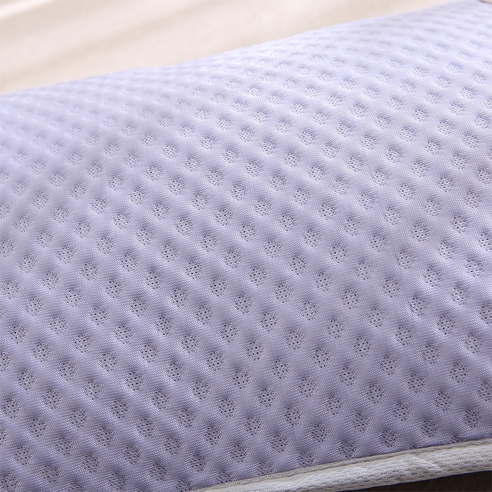 91家纺网 家纺一手货源 找家纺 纽乐家纺 2025夏季夏凉茶香枕头冰丝凉感华夫格凉豆豆茶叶茉莉花枕头枕芯 冰丝华夫格茶香枕-紫色 35x55cm/只