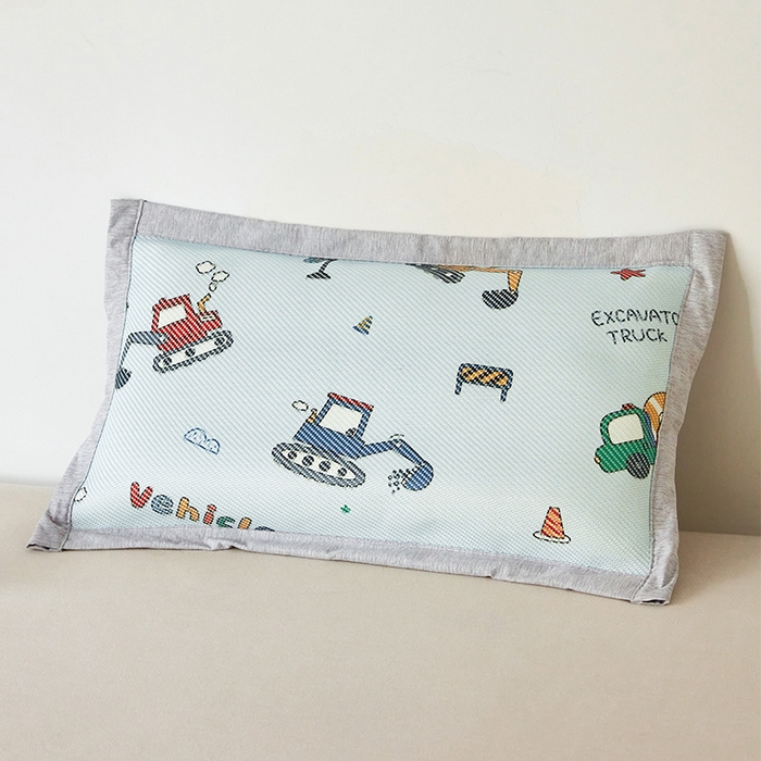 91家纺网 家纺一手货源 找家纺 嗨生活 2025新款A类儿童冰藤枕套 幼儿园枕套 儿童枕套 彩色挖掘